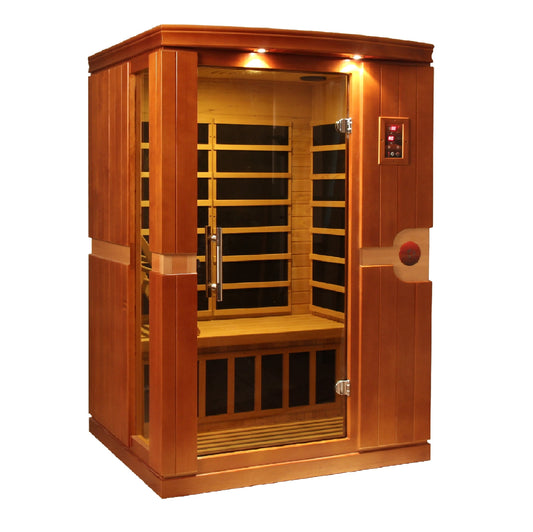 Dynamic Venice 2-Person Low EMF (Between 5-10MG) FAR Infrared Sauna (Canadian Hemlock)