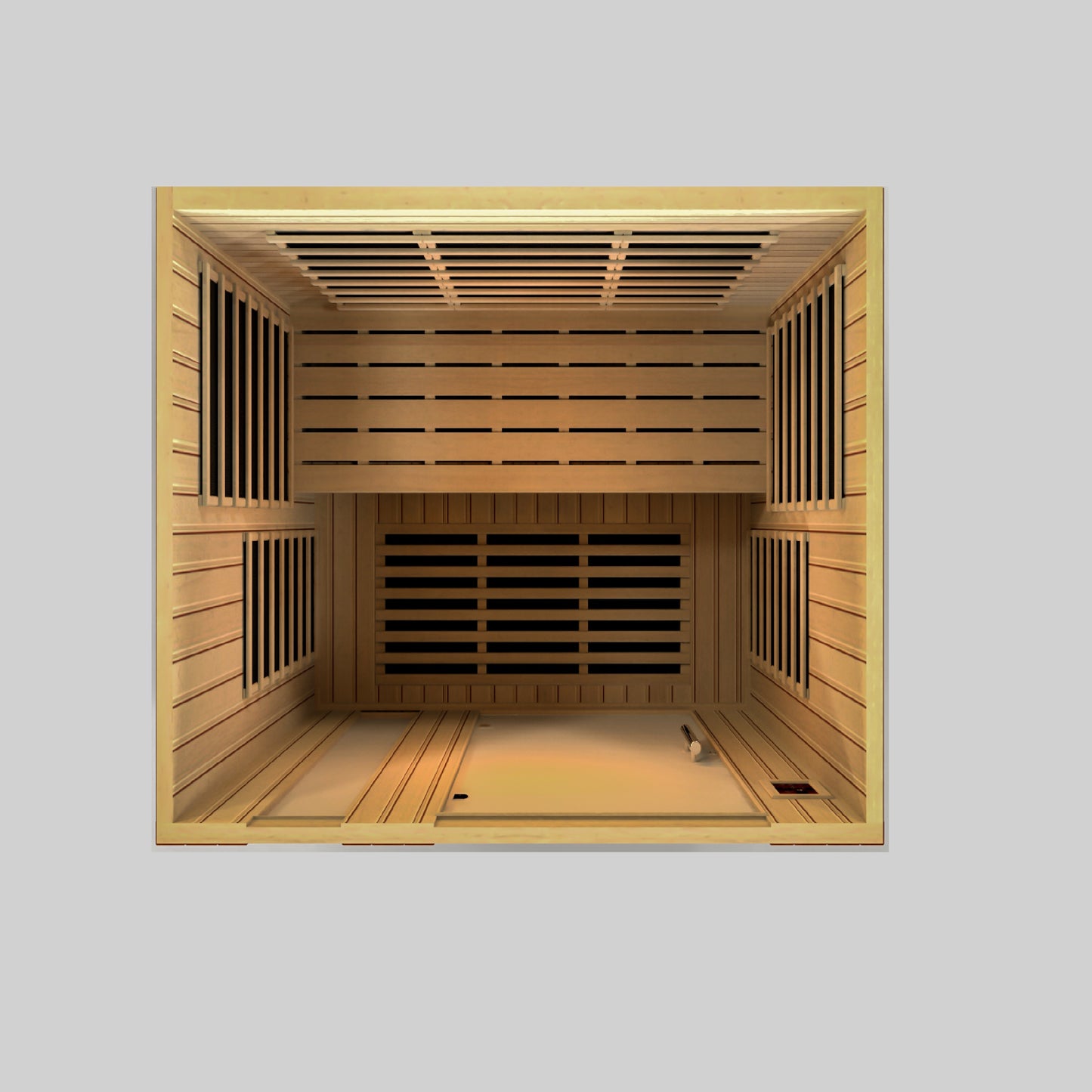 Dynamic Lugano 3-Person Low EMF (Between 5-10MG) FAR Infrared Sauna (Canadian Hemlock)
