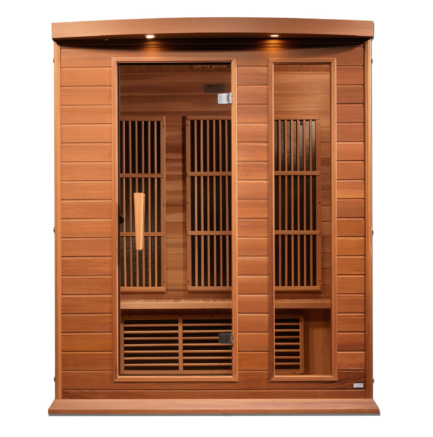 Maxxus 3-Person Near Zero EMF (Under 3MG) FAR Infrared Sauna (Hemlock / Red Cedar)