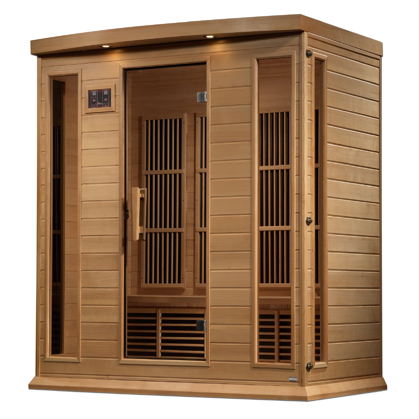 Maxxus 4-Person Near Zero EMF (Under 3MG) FAR Infrared Sauna (Hemlock / Red Cedar)