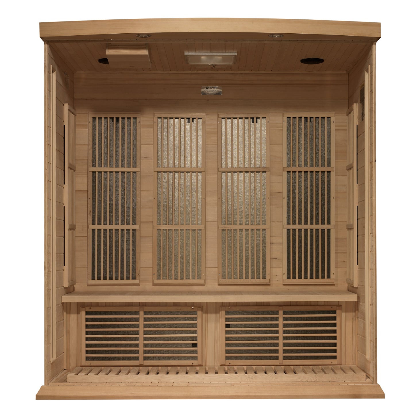 Maxxus 4-Person Near Zero EMF (Under 3MG) FAR Infrared Sauna (Hemlock / Red Cedar)
