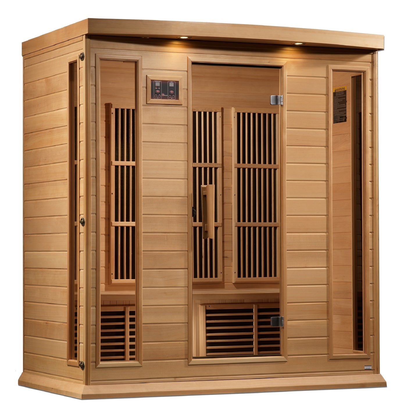 Maxxus 4-Person Near Zero EMF (Under 3MG) FAR Infrared Sauna (Hemlock / Red Cedar)