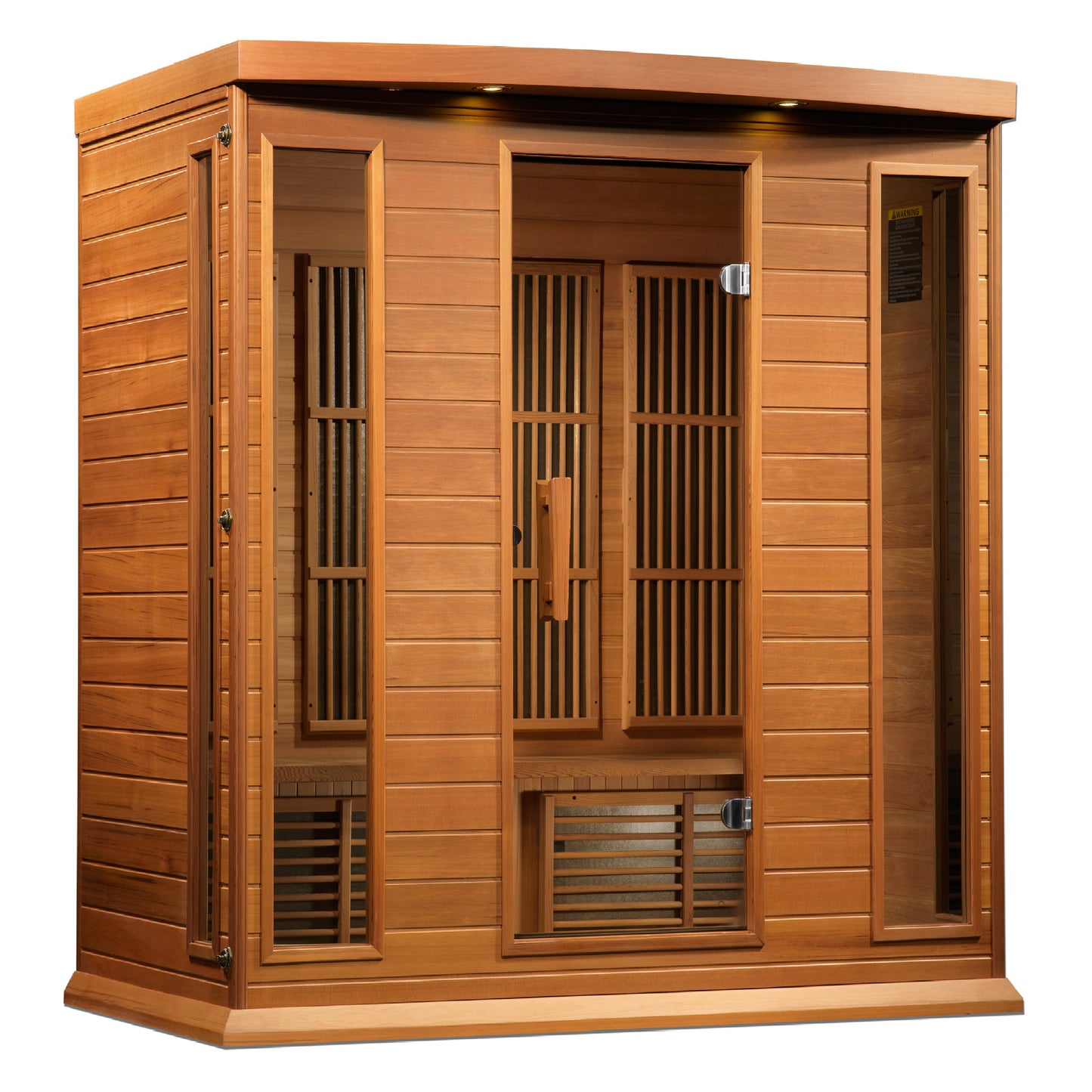Maxxus 4-Person Near Zero EMF (Under 3MG) FAR Infrared Sauna (Hemlock / Red Cedar)