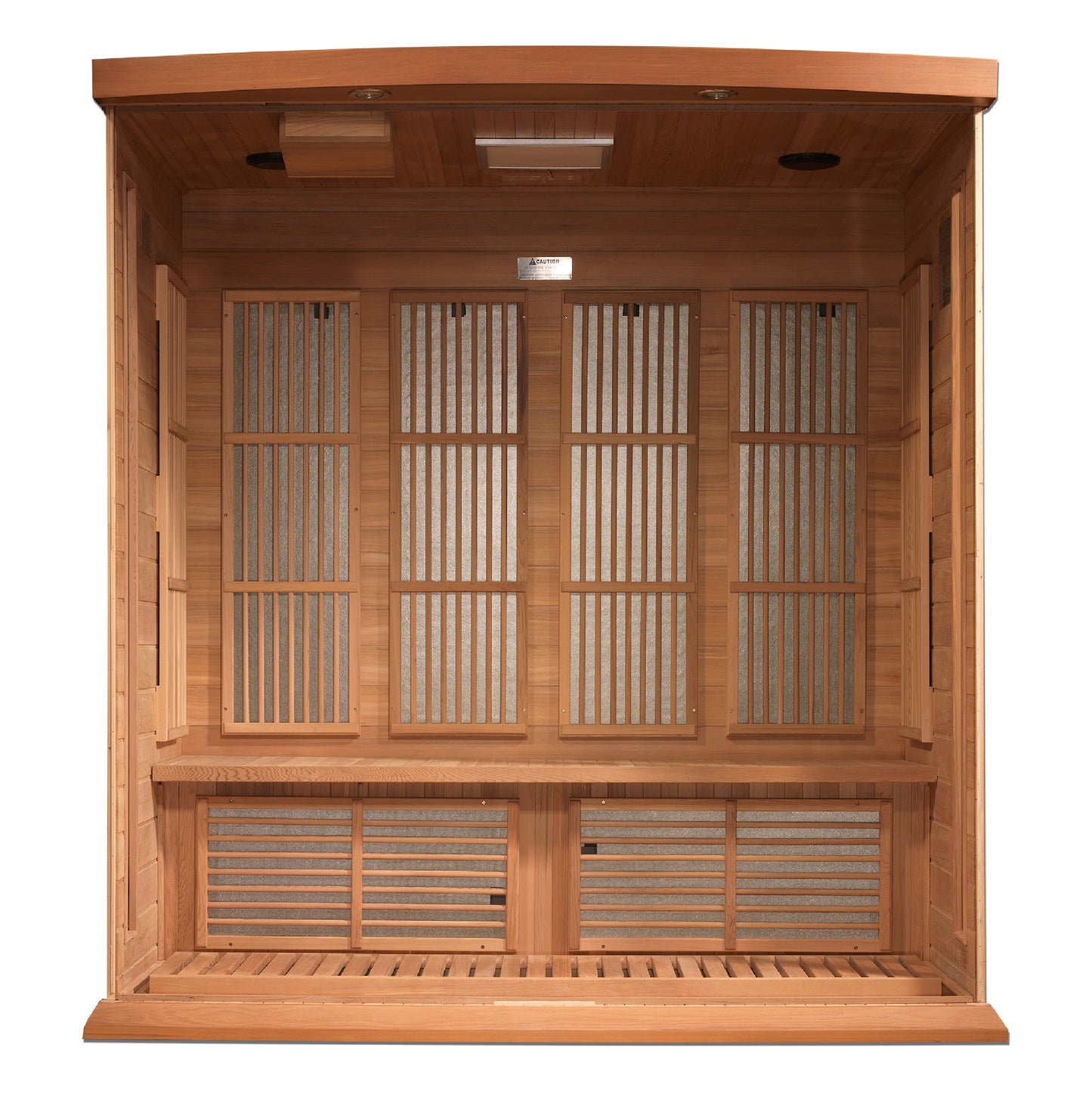 Maxxus 4-Person Near Zero EMF (Under 3MG) FAR Infrared Sauna (Hemlock / Red Cedar)
