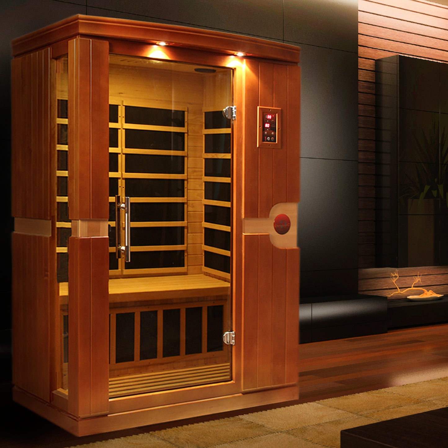 Dynamic Venice 2-Person Low EMF (Between 5-10MG) FAR Infrared Sauna (Canadian Hemlock)