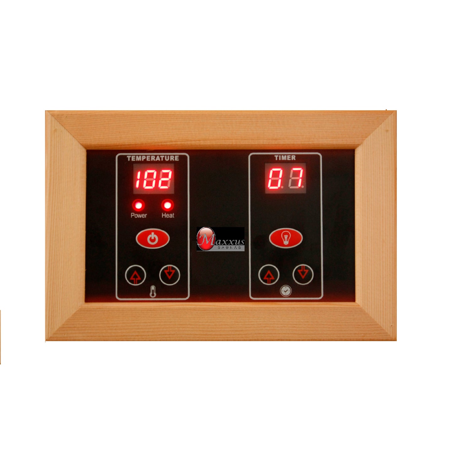 Maxxus 2-Person Near Zero EMF (Under 3MG) FAR Infrared Sauna (Hemlock)