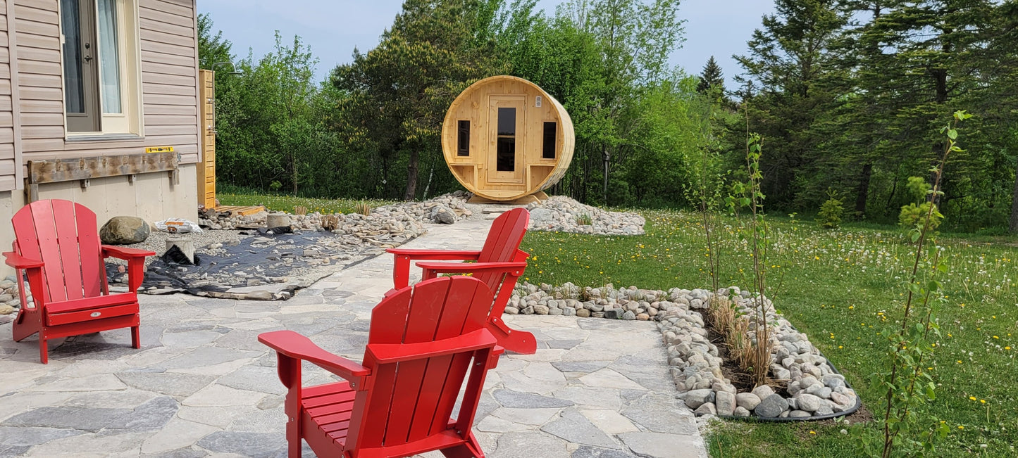 LeisureCraft CT Tranquility Barrel Sauna